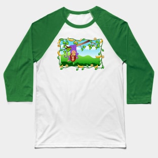 PURPLE MONKEY Baseball T-Shirt